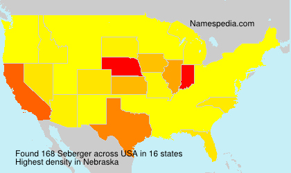 Surname Seberger in USA