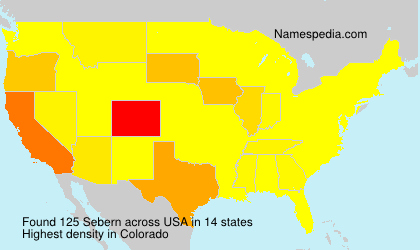 Surname Sebern in USA Surname Sebern in USA