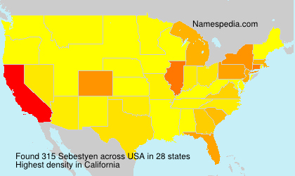 Surname Sebestyen in USA Surname Sebestyen in USA