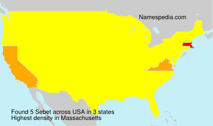 Surname Sebet in USA Surname Sebet in USA