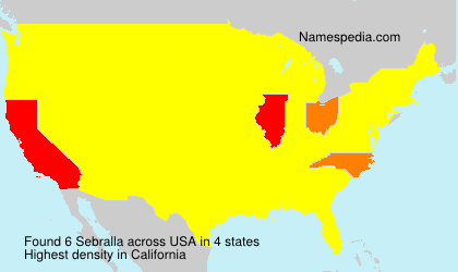 Surname Sebralla in USA