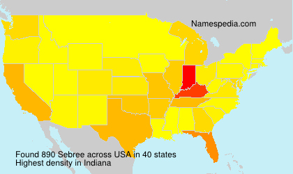 Surname Sebree in USA Surname Sebree in USA