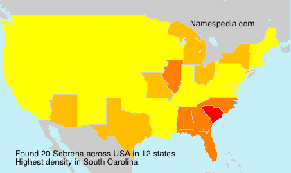 Surname Sebrena in USA Surname Sebrena in USA