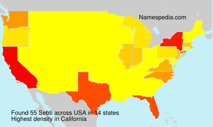 Surname Sebti in USA Surname Sebti in USA