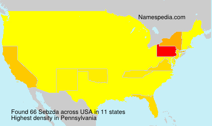Surname Sebzda in USA Surname Sebzda in USA
