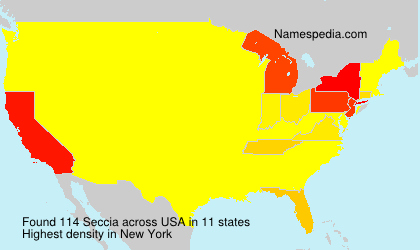 Surname Seccia in USA Surname Seccia in USA
