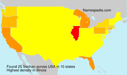 Surname Sechan in USA Surname Sechan in USA