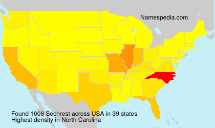Surname Sechrest in USA Surname Sechrest in USA