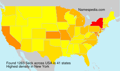 Surname Seck in USA Surname Seck in USA