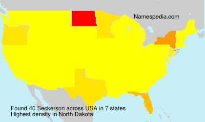 Surname Seckerson in USA Surname Seckerson in USA
