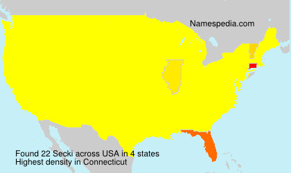 Surname Secki in USA Surname Secki in USA