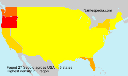 Surname Secolo in USA Surname Secolo in USA