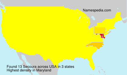 Surname Secoura in USA Surname Secoura in USA