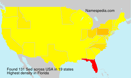 Surname Sed in USA Surname Sed in USA