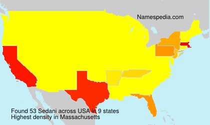 Surname Sedani in USA Surname Sedani in USA