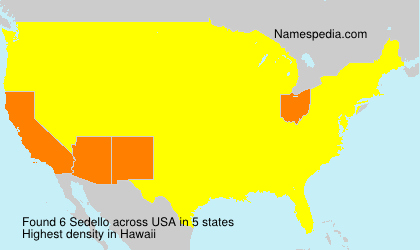 Surname Sedello in USA Surname Sedello in USA