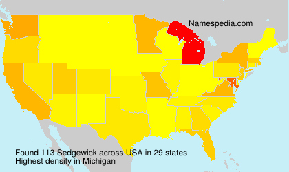 Surname Sedgewick in USA Surname Sedgewick in USA