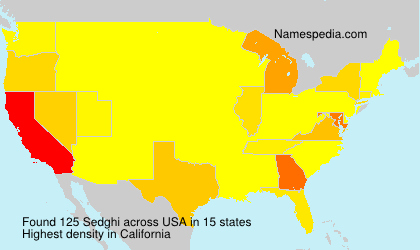 Surname Sedghi in USA