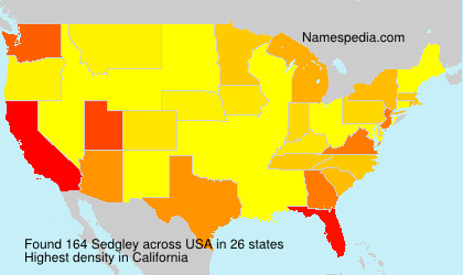 Surname Sedgley in USA Surname Sedgley in USA