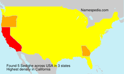 Surname Sedighe in USA Surname Sedighe in USA