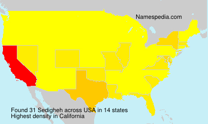 Surname Sedigheh in USA Surname Sedigheh in USA