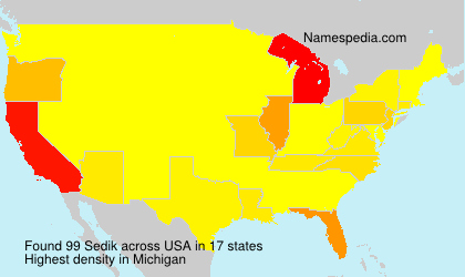 Surname Sedik in USA Surname Sedik in USA