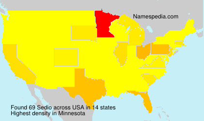 Surname Sedio in USA Surname Sedio in USA