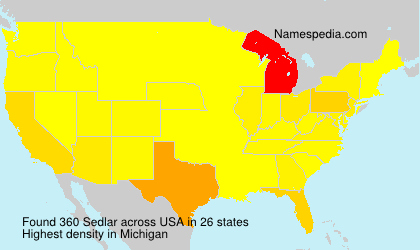 Surname Sedlar in USA Surname Sedlar in USA