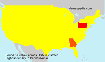 Surname Sedliak in USA