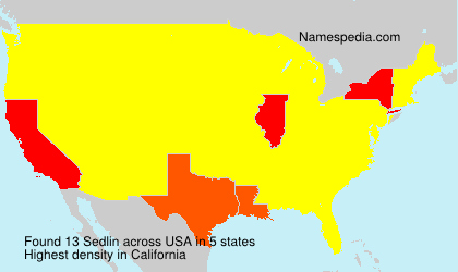 Surname Sedlin in USA Surname Sedlin in USA