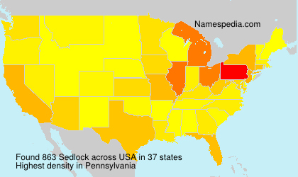 Surname Sedlock in USA Surname Sedlock in USA