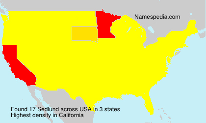 Surname Sedlund in USA Surname Sedlund in USA