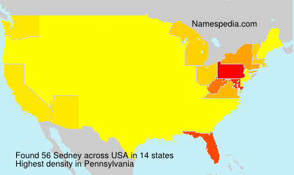 Surname Sedney in USA Surname Sedney in USA