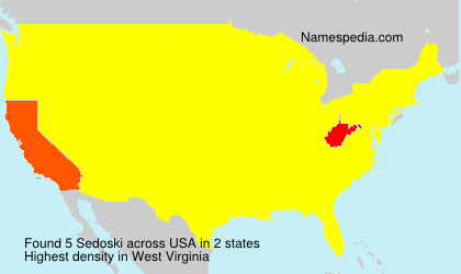 Surname Sedoski in USA Surname Sedoski in USA