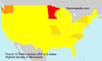 Surname Sedro in USA Surname Sedro in USA
