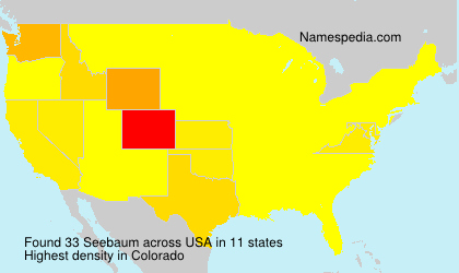 Surname Seebaum in USA Surname Seebaum in USA