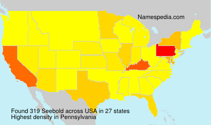 Surname Seebold in USA Surname Seebold in USA