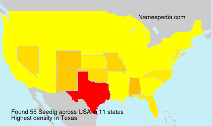 Surname Seedig in USA Surname Seedig in USA