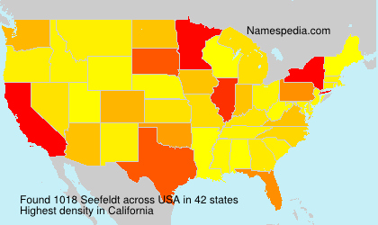 Surname Seefeldt in USA