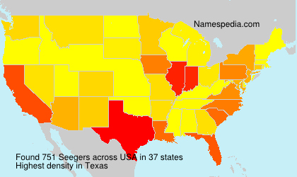 Surname Seegers in USA Surname Seegers in USA