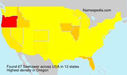 Surname Seehawer in USA Surname Seehawer in USA