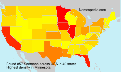 Surname Seemann in USA Surname Seemann in USA