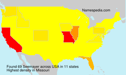 Surname Seemayer in USA Surname Seemayer in USA