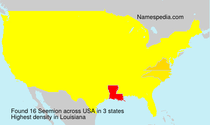 Surname Seemion in USA Surname Seemion in USA
