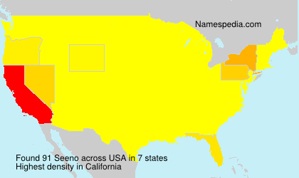 Surname Seeno in USA Surname Seeno in USA