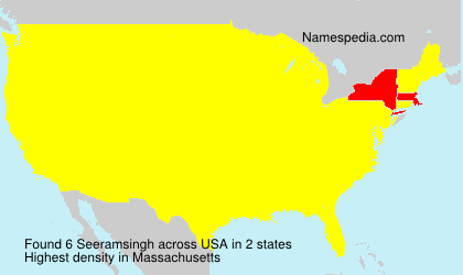 Surname Seeramsingh in USA Surname Seeramsingh in USA