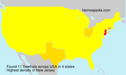 Surname Seethala in USA Surname Seethala in USA