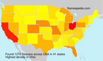 Surname Seevers in USA Surname Seevers in USA
