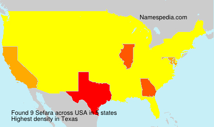 Surname Sefara in USA Surname Sefara in USA