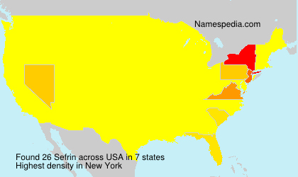 Surname Sefrin in USA Surname Sefrin in USA